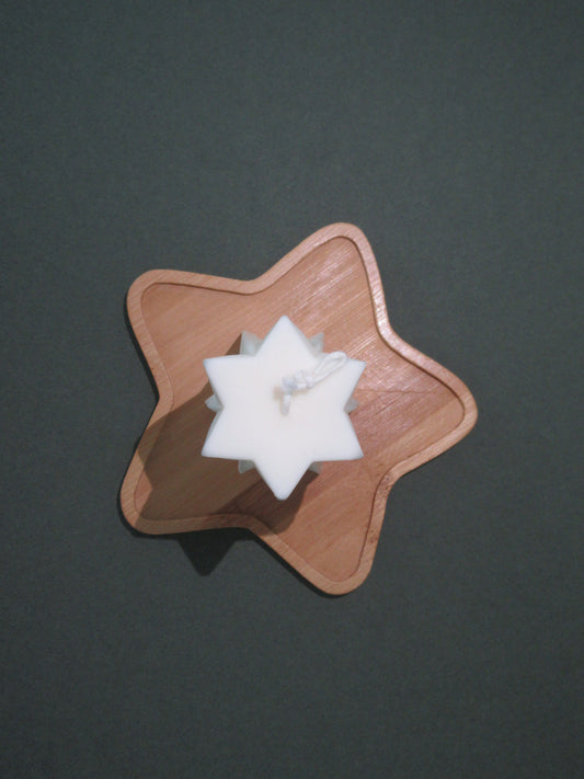 Star Bamboo Candle Holder