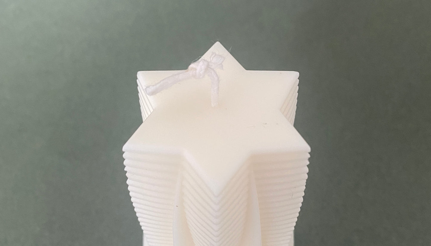 Biodegradable Star Prism Design Candle